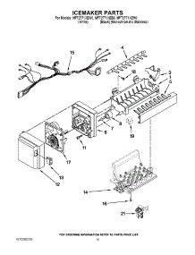 08 - Icemaker Parts parts for Maytag Refrigerator MFT2771XEM0 / from AppliancePartsPros.com