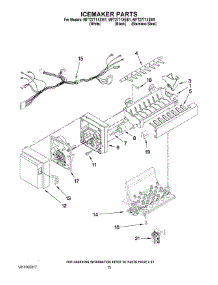 08 - Icemaker Parts parts for Maytag Refrigerator MFT2771XEM1 / from AppliancePartsPros.com