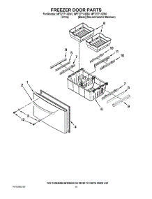 10 - Freezer Door Parts parts for Maytag Refrigerator MFT2771XEW0 / from AppliancePartsPros.com