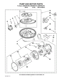 06 - Pump And Motor Parts parts for Maytag Dishwasher MDB7609AWS3 / from AppliancePartsPros.com