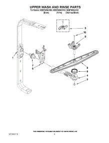 07 - Upper Wash And Rinse Parts parts for Maytag Dishwasher MDB7609AWS3 / from AppliancePartsPros.com