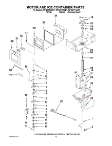 07 - Motor And Ice Container Parts parts for Maytag Refrigerator MFT2771XEW1 / from AppliancePartsPros.com