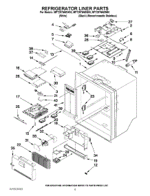 03 - Refrigerator Liner Parts parts for Maytag Refrigerator MFT2976AEB00 / from AppliancePartsPros.com