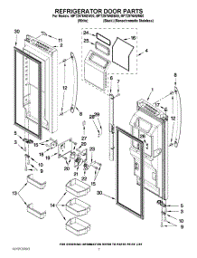 04 - Refrigerator Door Parts parts for Maytag Refrigerator MFT2976AEM00 / from AppliancePartsPros.com