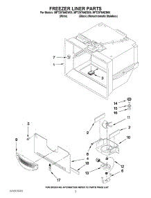 02 - Freezer Liner Parts parts for Maytag Refrigerator MFT2976AEW00 / from AppliancePartsPros.com