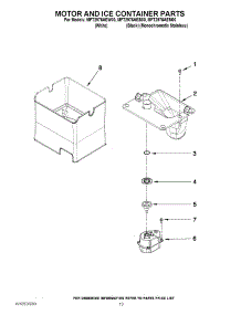 07 - Motor And Ice Container Parts parts for Maytag Refrigerator MFT2976AEW00 / from AppliancePartsPros.com