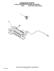 08 - Icemaker Parts parts for Maytag Refrigerator MFT2976AEW00 / from AppliancePartsPros.com