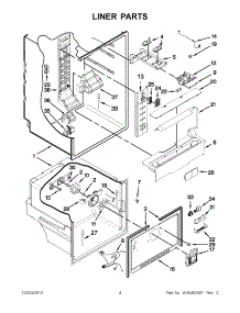 02 - Liner Parts parts for Maytag Refrigerator MFW2055YEM00 / from AppliancePartsPros.com