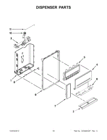 08 - Dispenser Parts parts for Maytag Refrigerator MFW2055YEM00 / from AppliancePartsPros.com