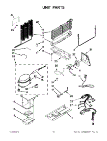 05 - Unit Parts parts for Maytag Refrigerator MFW2055YEW00 / from AppliancePartsPros.com