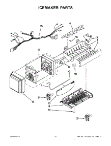 05 - Icemaker Parts parts for Maytag Refrigerator MFX2570AEB0 / from AppliancePartsPros.com
