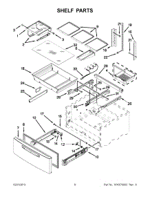 03 - Shelf Parts parts for Maytag Refrigerator MFX2570AEM4 / from AppliancePartsPros.com