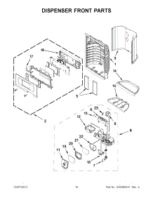 09 - Dispenser Front Parts parts for Maytag Refrigerator MFX2570AEM5 / from AppliancePartsPros.com