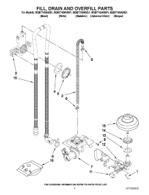 04 - Fill, Drain And Overfill Parts parts for Maytag Dishwasher MDB7749AWB1 / from AppliancePartsPros.com