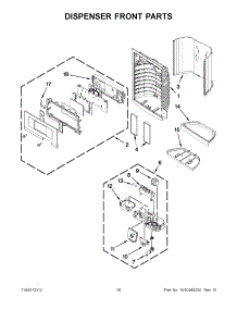 09 - Dispenser Front Parts parts for Maytag Refrigerator MFX2570AEW0 / from AppliancePartsPros.com