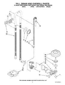 04 - Fill, Drain And Overfill Parts parts for Maytag Dishwasher MDB7749AWB2 / from AppliancePartsPros.com
