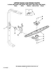 07 - Upper Wash And Rinse Parts parts for Maytag Dishwasher MDB7749AWM1 / from AppliancePartsPros.com