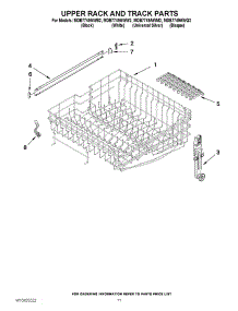 09 - Upper Rack And Track Parts parts for Maytag Dishwasher MDB7749AWM2 / from AppliancePartsPros.com