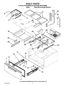 03 - Shelf Parts parts for Maytag Refrigerator MFX2570XEB0 / from AppliancePartsPros.com