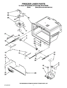 06 - Freezer Liner Parts parts for Maytag Refrigerator MFX2570XEB0 / from AppliancePartsPros.com