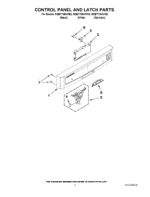 02 - Control Panel And Latch Parts parts for Maytag Dishwasher MDB7749AWW0 / from AppliancePartsPros.com