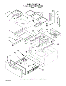 03 - Shelf Parts parts for Maytag Refrigerator MFX2571XEB2 / from AppliancePartsPros.com