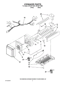 05 - Icemaker Parts parts for Maytag Refrigerator MFX2571XEB2 / from AppliancePartsPros.com