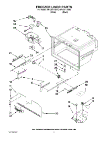 06 - Freezer Liner Parts parts for Maytag Refrigerator MFX2571XEB2 / from AppliancePartsPros.com