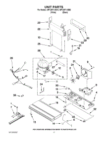 09 - Unit Parts parts for Maytag Refrigerator MFX2571XEB2 / from AppliancePartsPros.com