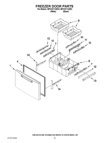 10 - Freezer Door Parts parts for Maytag Refrigerator MFX2571XEB3 / from AppliancePartsPros.com