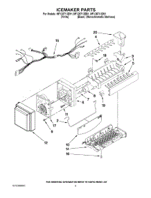 05 - Icemaker Parts parts for Maytag Refrigerator MFX2571XEM1 / from AppliancePartsPros.com
