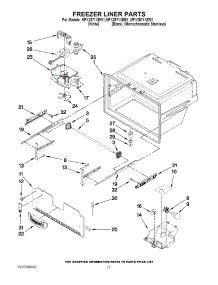 06 - Freezer Liner Parts parts for Maytag Refrigerator MFX2571XEM1 / from AppliancePartsPros.com