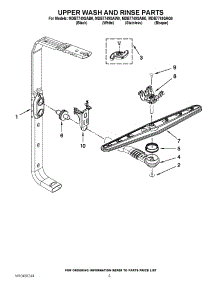 07 - Upper Wash And Rinse Parts parts for Maytag Dishwasher MDB7749SAM0 / from AppliancePartsPros.com