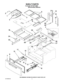 03 - Shelf Parts parts for Maytag Refrigerator MFX2571XEM2 / from AppliancePartsPros.com
