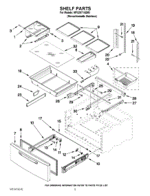 03 - Shelf Parts parts for Maytag Refrigerator MFX2571XEM3 / from AppliancePartsPros.com