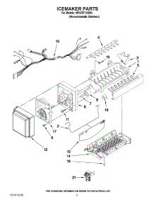 05 - Icemaker Parts parts for Maytag Refrigerator MFX2571XEM3 / from AppliancePartsPros.com