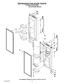 07 - Refrigerator Door Parts parts for Maytag Refrigerator MFX2571XEM3 / from AppliancePartsPros.com