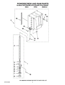 03 - Powerscrew And Ram Parts parts for Maytag Compactor MTUC7000AWB2 / from AppliancePartsPros.com