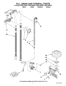 04 - Fill, Drain And Overfill Parts parts for Maytag Dishwasher MDB7749SAQ1 / from AppliancePartsPros.com