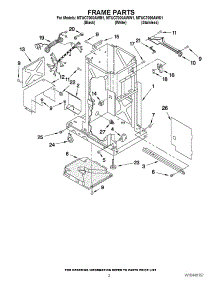 02 - Frame Parts parts for Maytag Compactor MTUC7000AWS1 / from AppliancePartsPros.com
