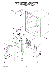 02 - Refrigerator Liner Parts parts for Maytag Refrigerator MFX2571XEW3 / from AppliancePartsPros.com
