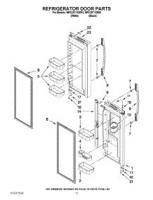 07 - Refrigerator Door Parts parts for Maytag Refrigerator MFX2571XEW3 / from AppliancePartsPros.com