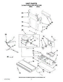 09 - Unit Parts parts for Maytag Refrigerator MFX2571XEW3 / from AppliancePartsPros.com