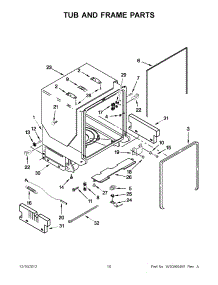 05 - Tub And Frame Parts parts for Maytag Dishwasher MDB7749SBB0 / from AppliancePartsPros.com