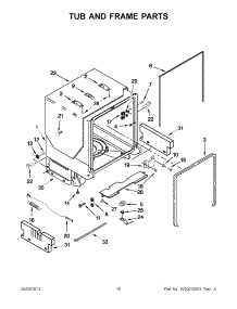05 - Tub And Frame Parts parts for Maytag Dishwasher MDB7749SBB2 / from AppliancePartsPros.com