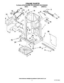02 - Frame Parts parts for Maytag Compactor MTUC7000AWW2 / from AppliancePartsPros.com