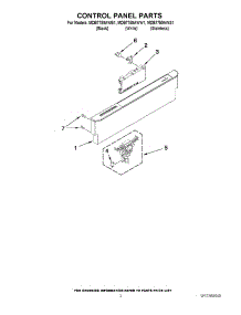 02 - Control Panel Parts parts for Maytag Dishwasher MDB7759AWB1 / from AppliancePartsPros.com