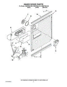 03 - Inner Door Parts parts for Maytag Dishwasher MDB7759AWB3 / from AppliancePartsPros.com