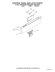 02 - Control Panel And Latch Parts parts for Maytag Dishwasher MDB7759AWB4 / from AppliancePartsPros.com