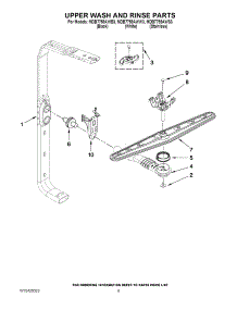 07 - Upper Wash And Rinse Parts parts for Maytag Dishwasher MDB7759AWS3 / from AppliancePartsPros.com